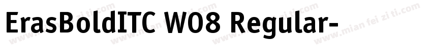 ErasBoldITC W08 Regular字体转换